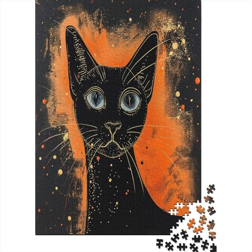 Siamese Kat Puzzle 1000 Teile, Erwachsene, Klassische Puzzle, Impossible Puzzle,GesKükenlichkeitsspiel Für Die Ganze Familie Erwachsenenpuzzle Ab 14 Jahren Puzzel 1000pcs (75x50cm) von LWXEEOAVE