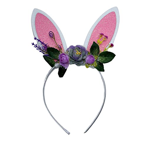 LXJLXD Ostern Stirnband Pailletten Ohrform Haarreifen Party Kopfschmuck Haarband Ostern Party Cosplay Kostüm Requisite Uni von LXJLXD