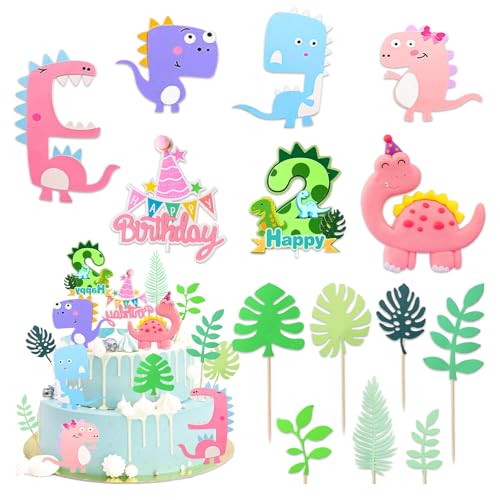 Kuchendeckel Dinosaurier, Dinosaurier Cupcake Topper, Dinosaurier Cupcake Topper, Kuchen Topper Dinosaurier, Dino Cake Topper, Dinosaurier Kuchendekoration, Kinder JungeTortendeko von LXONTSG