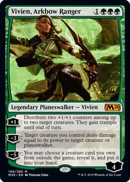 Magic: The Gathering - Vivien, Arkbow Ranger - Folie - Core Set 2020 von LXPVSA