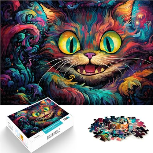 1000-teiliges Puzzle, Alice Cat, für Erwachsene und Kinder, Holzpuzzle, Lernspiele für Erwachsene und Kinder, Größe: 50 x 75 cm von LXQING