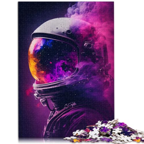 1000-teiliges Puzzle, Astronaut im Weltraum, für Erwachsene und Kinder, Holzpuzzle, schwieriges, schweres Puzzle für Frauen und Männer, Größe: 50 x 75 cm von LXQING