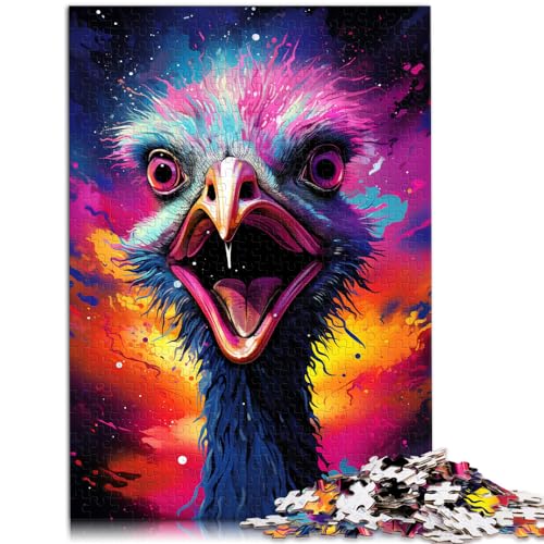 1000-teiliges Puzzle, Bunter Strauß, für Erwachsene und Kinder ab 12 Jahren, Holzpuzzle, Denkspiel, Größe: 50 x 75 cm von LXQING