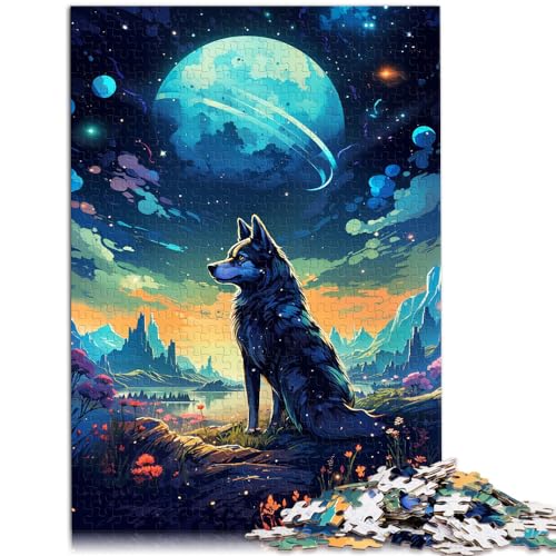 1000-teiliges Puzzle, Cosmos Howl Sanctuaryb, für Erwachsene und Kinder ab 12 Jahren, Holzpuzzle, Denkspiel, Größe: 50 x 75 cm von LXQING