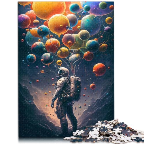 1000-teiliges Puzzle, Der Ballon-Entdecker, Holzpuzzle für 12-Jährige, Lernspielzeug, Familienspiele, Größe: 50 x 75 cm von LXQING