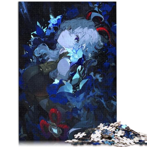 1000-teiliges Puzzle, Genshin Impact, Puzzles für 12-Jährige, Holzpuzzles, Familienaktivitätspuzzles, Größe: 50 x 75 cm von LXQING
