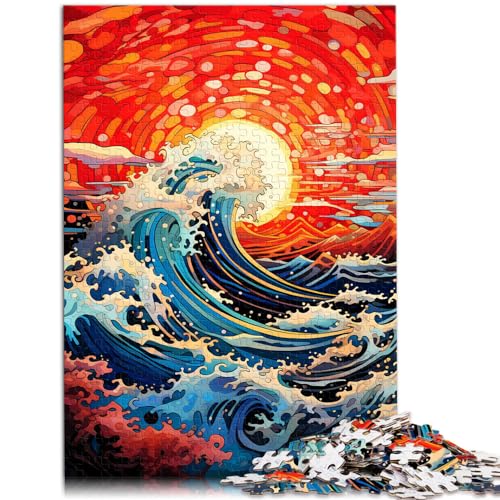 1000-teiliges Puzzle, Japanische Welle Kanagawa, für Erwachsene und Kinder ab 12 Jahren, Holzpuzzle, für Familienspaß und Spieleabende, Größe: 50 x 75 cm 1000-teiliges Puzzle, Japanische Welle Kanagawa, für Erwachsene und Kinder ab 12 Jahren, Holzpuzzle, für Familienspaß und Spieleabende, Größe: 50 x 75 cm von LXQING