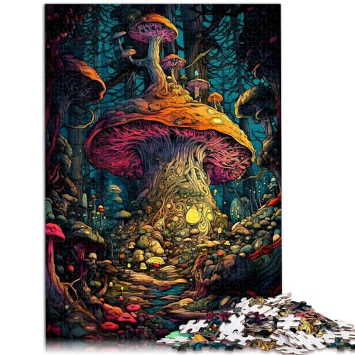 1000-teiliges Puzzle, Pilzwald-Königreich, geeignet für Kinder ab 12 Jahren, Holzpuzzle für Erwachsene, entspannende Puzzlespiele, Größe: 50 x 75 cm 1000-teiliges Puzzle, Pilzwald-Königreich, geeignet für Kinder ab 12 Jahren, Holzpuzzle für Erwachsene, entspannende Puzzlespiele, Größe: 50 x 75 cm von LXQING
