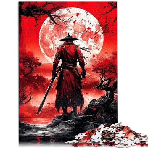 1000-teiliges Puzzle, Samurai, für Erwachsene und Kinder ab 12 Jahren, Holzpuzzle, Lernspiel, Größe: 50 x 75 cm von LXQING