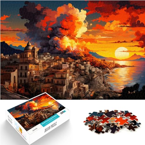 1000-teiliges Puzzle, farbenfrohes Sizilien, für Erwachsene und Familien, Holzpuzzle, Denksportaufgaben für Erwachsene, Größe: 50 x 75 cm 1000-teiliges Puzzle, farbenfrohes Sizilien, für Erwachsene und Familien, Holzpuzzle, Denksportaufgaben für Erwachsene, Größe: 50 x 75 cm von LXQING