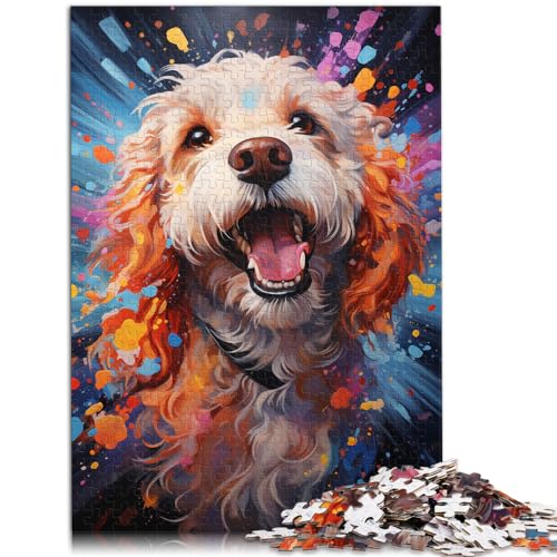 1000-teiliges Puzzle, farbenfrohes psychedelisches Pudelgemälde, Holzpuzzle für Teenager und Kinder, Denkspiel, Spielzeug, Größe: 50 x 75 cm 1000-teiliges Puzzle, farbenfrohes psychedelisches Pudelgemälde, Holzpuzzle für Teenager und Kinder, Denkspiel, Spielzeug, Größe: 50 x 75 cm von LXQING