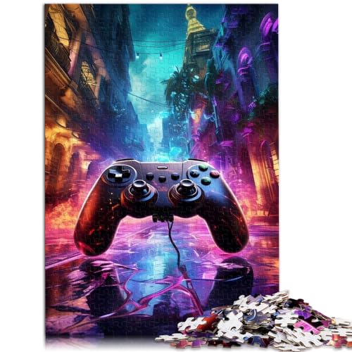 1000-teiliges Puzzle für Erwachsene, Retro-Gaming-Poster, für Erwachsene und Kinder ab 12 Jahren, Holzpuzzle, Geschenke für Freunde und Familie, Größe: 50 x 75 cm 1000-teiliges Puzzle für Erwachsene, Retro-Gaming-Poster, für Erwachsene und Kinder ab 12 Jahren, Holzpuzzle, Geschenke für Freunde und Familie, Größe: 50 x 75 cm von LXQING