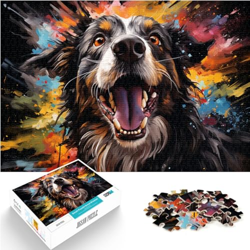 Puzzle 1000 Teile für Erwachsene, Bunter Psychedelischer Psychedelischer Hirte, für Geschenke für Erwachsene, Holzpuzzles für Erwachsene, Cartoon-Puzzle, Größe: 50 x 75 cm von LXQING