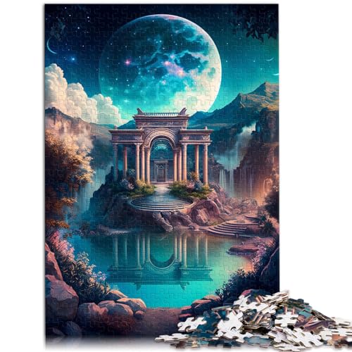 Puzzle 1000 Teile für Erwachsene, EIN prächtiger Palast, Puzzles für 12-Jährige, Holzpuzzles für Erwachsene, Familienpuzzlespiel, Größe: 50 x 75 cm von LXQING