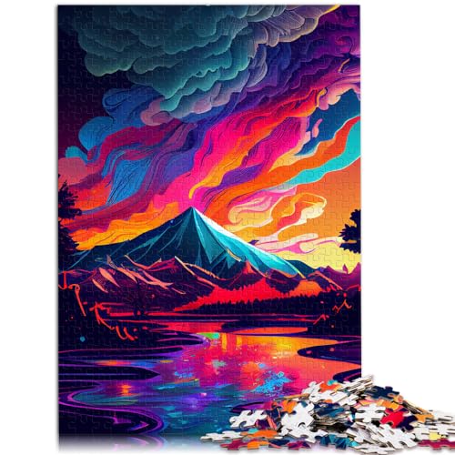 Puzzle 1000 Teile für Erwachsene, Schöne Landschaft, für Erwachsene und Kinder ab 12 Jahren, Holzpuzzle, Puzzle-Wanddekoration, Größe: 50 x 75 cm von LXQING