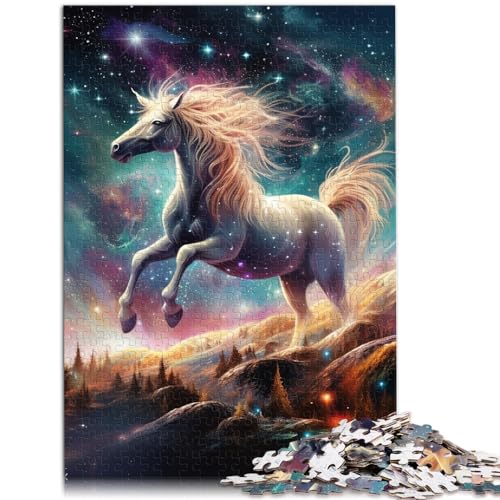 Puzzle 1000 Teile für Erwachsene, Tierpferd, für Kinder ab 12 Jahren, Holzpuzzle, Familienaktivität, Größe: 50 x 75 cm von LXQING