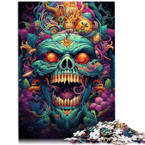 Puzzle 300 Teile für Erwachsene, Fantasievolles, buntes Monster, für Erwachsene und Kinder ab 12 Jahren, Holzpuzzle für Erwachsene, Denksport-Puzzle, Größe: 26 x 38 cm von LXQING