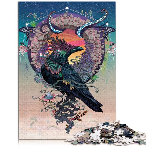 Puzzle 300 Teile für Erwachsene und Kinder von，Fantasy Bird，Holzpuzzle für Teenager und Kinder，Lernspiel und Herausforderungsspielzeug，Größe：26x38cm von LXQING