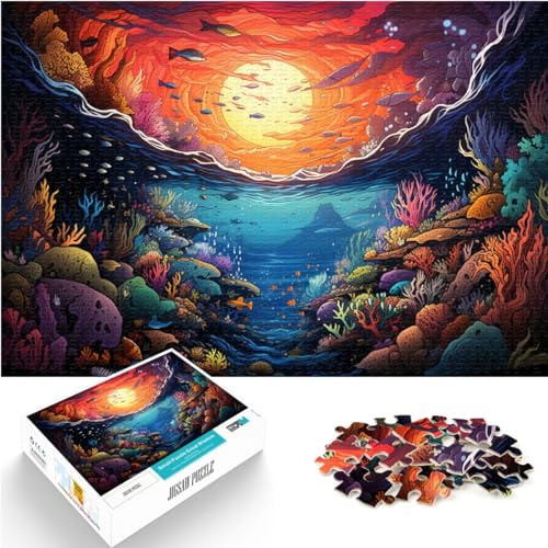 Puzzle 500 Teile für Erwachsene, Bunter Grand-Teton-Nationalpark, für Erwachsene und Kinder ab 12 Jahren, Holzpuzzle, Lernspiel und Herausforderungsspielzeug, Größe: 38 x 52 cm von LXQING