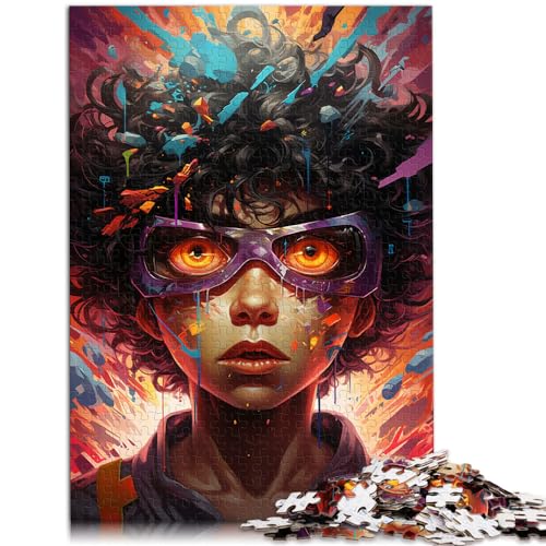 Puzzle für Erwachsene, 1000 Puzzle-Spielzeuge, Bunte Psychedelia der Neonhelden, Puzzles für 12-Jährige, Holzpuzzles für Erwachsene, lustiges Geschenk, Größe: 50 x 75 cm von LXQING