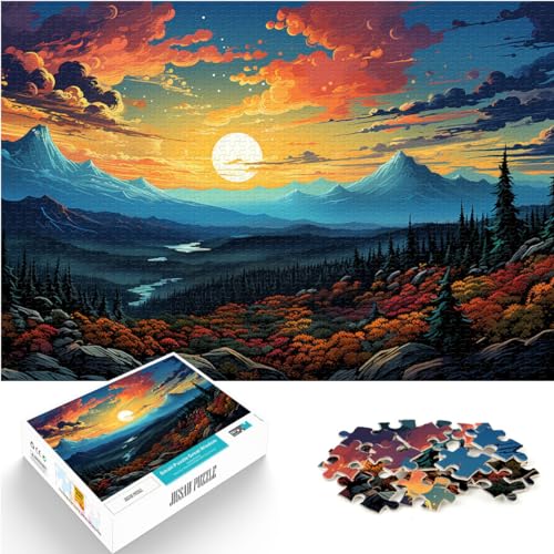 Puzzle für Erwachsene, 1000 Teile, Schöne und wundervolle Weltlandschaften, für Erwachsene und Kinder ab 12 Jahren, Holzpuzzle, lustige Puzzles für die ganze Familie, Größe: 50 x 75 cm von LXQING