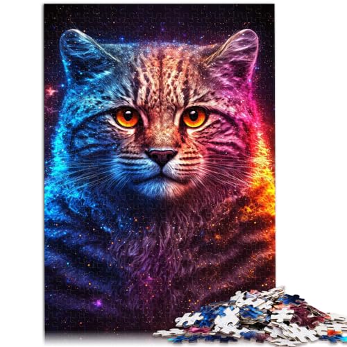 Puzzle für Erwachsene, 1000 Teile, Tier-Pallas-Katze, Holzpuzzle, Geschenk für Erwachsene, schwieriges, schweres Puzzle für Frauen und Männer, Größe: 50 x 75 cm von LXQING