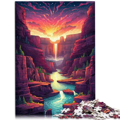 Puzzle für Erwachsene, 1000 Teile, amerikanischer Grand Canyon, für Erwachsene und Kinder ab 12 Jahren, Holzpuzzle, lustiges Puzzle für die ganze Familie, Größe: 50 x 75 cm von LXQING