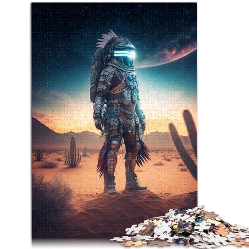 Puzzle für Erwachsene, 300 Teile, Astronaut, geeignet für Erwachsene und Jugendliche ab 12 Jahren, Holzpuzzle für Erwachsene, Zeitvertreib zu Hause, Größe: 26 x 38 cm von LXQING