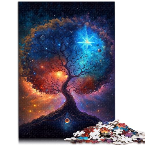 Puzzle für Erwachsene, 300 Teile, Baum der Weisheit, Holzpuzzle für Erwachsene und die ganze Familie, Lernspiel und herausforderndes Spielzeug, Größe: 26 x 38 cm von LXQING