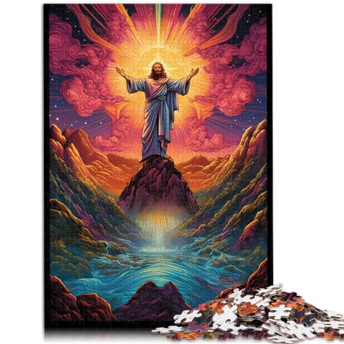 Puzzle für Erwachsene, 300 Teile, Brasilien, Jesus, Erlöser, Geeignet für Erwachsene und Kinder über 12 Jahre, Holzpuzzle, Lernspiel für Erwachsene und Kinder, Größe: 26 x 38 cm von LXQING