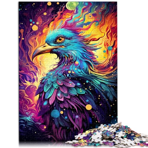 Puzzle für Erwachsene, 300 Teile, Bunter Vogel, Holzpuzzle für Erwachsene und Familien, Für Familienspaß und Spieleabende, Größe: 26 x 38 cm von LXQING