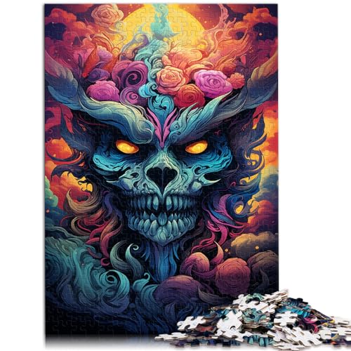 Puzzle für Erwachsene, 300 Teile, Psychedelische Drachenfarbe in den Wolken, für Erwachsene und Kinder ab 12 Jahren, Holzpuzzle, Lernspiel, Größe: 26 x 38 cm von LXQING