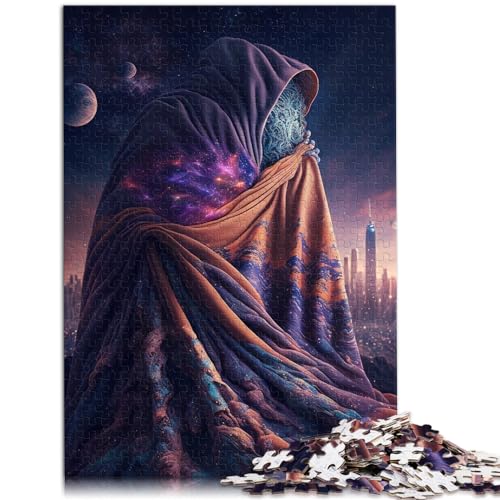 Puzzle für Erwachsene, 500 Teile, Planetenwelt, für Erwachsene und Kinder, Holzpuzzle, tolles Geschenk für Erwachsene, Größe: 38 x 52 cm von LXQING