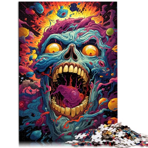 für Erwachsene, 1000 Teile, Bunte Fantasy-Monster, Puzzle aus Holz für 12-Jährige, Familienunterhaltungsspielzeug, Größe: 50 x 75 cm von LXQING