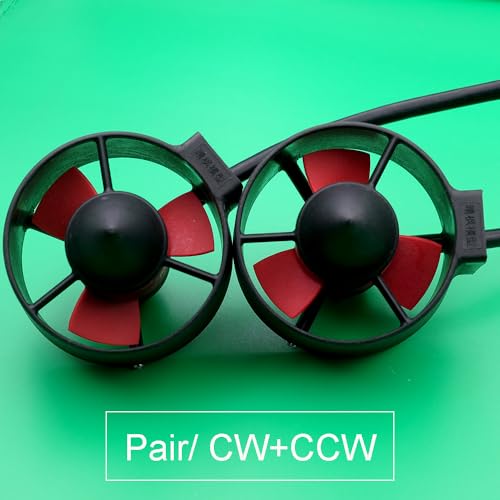 12V Unterwasser-Triebwerk, wasserdicht, bürstenloser Motor, CW CCW, 60 mm Propeller, 40 A ESC, 3S-4S Lipo-Teile for RC-Köderboot, ROV-Roboter(Each ONE CW and CCW) von LXRTKL