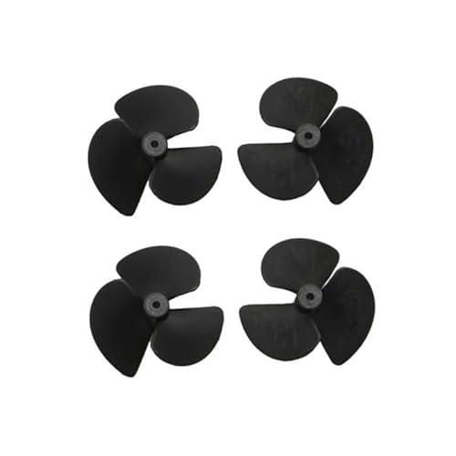 LXRTKL 2 Paar Hartnylon-Tri-Blades-Propeller D36/42/28 mm Wellenloch 2 mm CW CCW Propeller/Schraube for DIY RC Modell Elektroboot Ersatzteile(2pairs 2x36mm Black) von LXRTKL