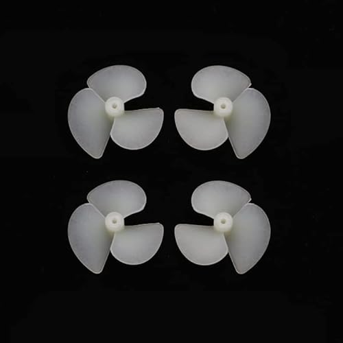 LXRTKL 2 Paar Hartnylon-Tri-Blades-Propeller D36/42/28 mm Wellenloch 2 mm CW CCW Propeller/Schraube for DIY RC Modell Elektroboot Ersatzteile(2pairs 2x36mm White) von LXRTKL