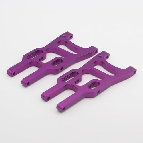 LXRTKL 2 Stück HSP 106019 Aluminium Front Lower Suspension Arm 06011 1/10 Upgrade Teile for 94107 94106 94170(Purple) von LXRTKL