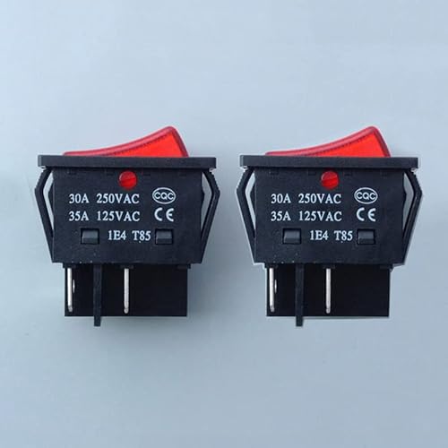 LXRTKL 2PCS 30A/250VAC 35A/125VAC Große Strom Schalter mit XT60/T Stecker 14AWG Kabel for RC Köder Schlepper Boot Batterie 550/775 Gebürstet Motor(Only Switch) von LXRTKL