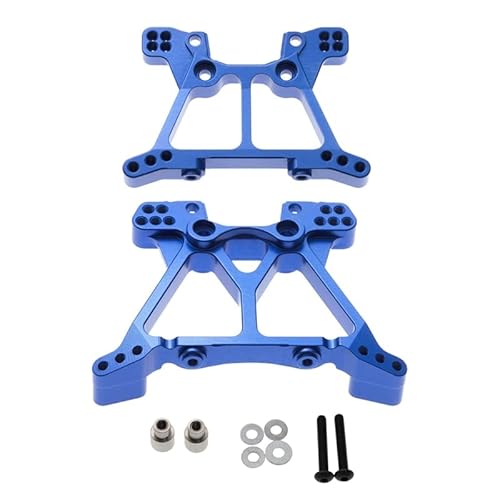 LXRTKL Choque delantera y trasera de Metal 6838 6839 for 1/10 Tr-ax-x-as Slash Stampede 4X4 VXL RC Bausatz zur Aktualisierung des Autos, rot(Blue) von LXRTKL