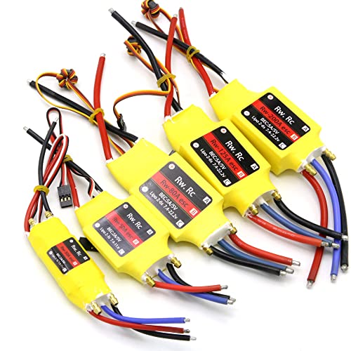 LXRTKL RC 2-6S 30A 50A 80A 100A 200A ESC 5V/3A 5V/5A UBEC bürstenloser Drehzahlregler Boot ESC mit UBEC for RC Boot(100A ESC 7S) von LXRTKL