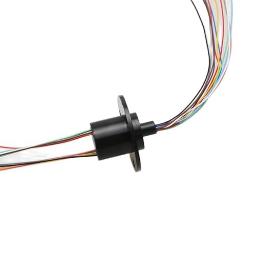 LXRTKL Schleifring Dia.22mm 8CH 12CH Drähte 2A Leitfähiger Schleifring Elektrische Sammelringe Drehgelenkverbinder DIY for PTZ Gimbal(A Type 22mm 12CH) von LXRTKL