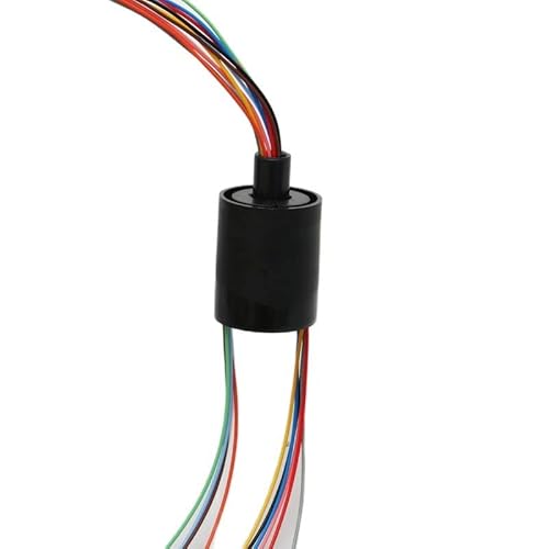 LXRTKL Schleifring Dia.22mm 8CH 12CH Drähte 2A Leitfähiger Schleifring Elektrische Sammelringe Drehgelenkverbinder DIY for PTZ Gimbal(U Type 22mm 12CH) von LXRTKL