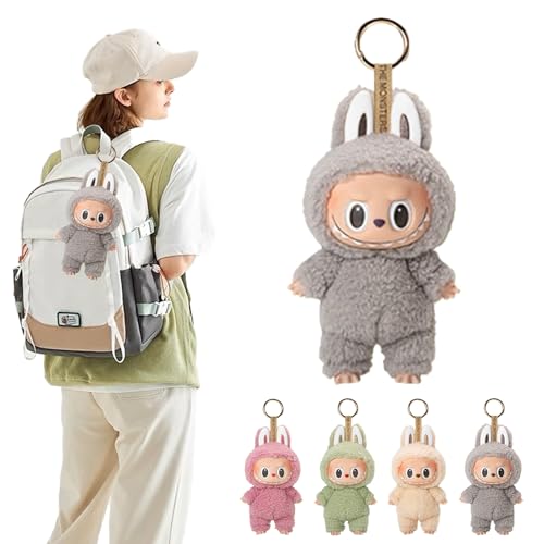 Labubu Puppe, 17CM Labubu Keychain, Labubu Monster Keychain, Labubu Kuscheltier, Labubu Plush Keychain, Labubu Plüsch Anhänger, Labubu Puppe Keychain, Geschenk für Jungen und Mädchen (A) von LXYYDS