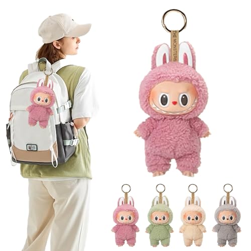 Labubu Puppe, 17CM Labubu Keychain, Labubu Monster Keychain, Labubu Kuscheltier, Labubu Plush Keychain, Labubu Plüsch Anhänger, Labubu Puppe Keychain, Geschenk für Jungen und Mädchen (C) von LXYYDS