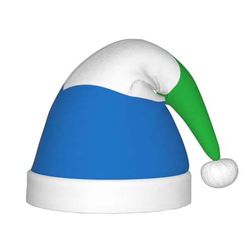 Weihnachtsmütze mit Sierra Leone-Flagge, Weihnachtsmannmütze, Winterurlaubsmütze für Weihnachten, Party, Zubehör von LXqlSS