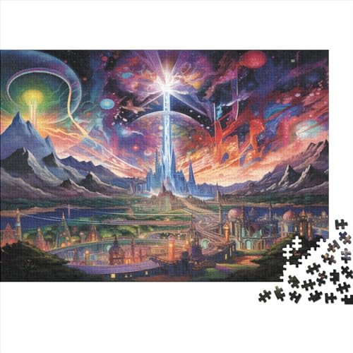 Colourful Nachthimmel 500 Teile Premium-Puzzles Für Erwachsene - Spaß Und Lernspiele - Perfekte AI Design Puzzle-Geschenke 500pcs (52x38cm) von LYCREW
