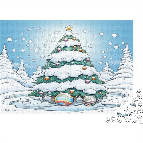 Weihnachtsmann Tree 1000 Teile Puzzle Lernspiel Spielzeug Puzzles Für Erwachsene Klassische AI Design Puzzles Puzzles Erwachsene 1000pcs (75x50cm) von LYCREW