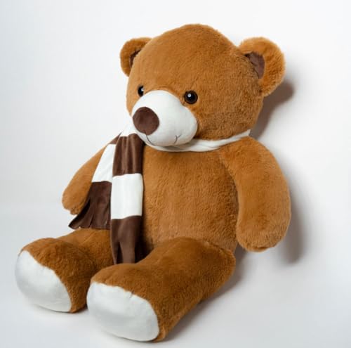 LYDF Kuscheliger Teddybär mit abnehmbarem Schal, 71,1 cm von LYDF