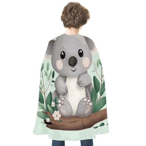 LYDSKGEQ Halloween-Umhang, Hexenumhang, Unisex, Weihnachtsumhang, Cosplay-Kostüme, Erwachsene, Koala-Druck, Umhang von LYDSKGEQ